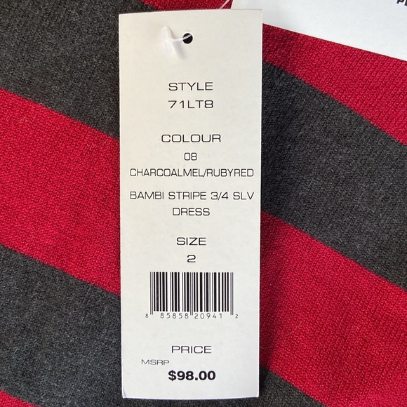 French Connection NWT Bambi Striped Sweater Dress - Picture 9 of 13